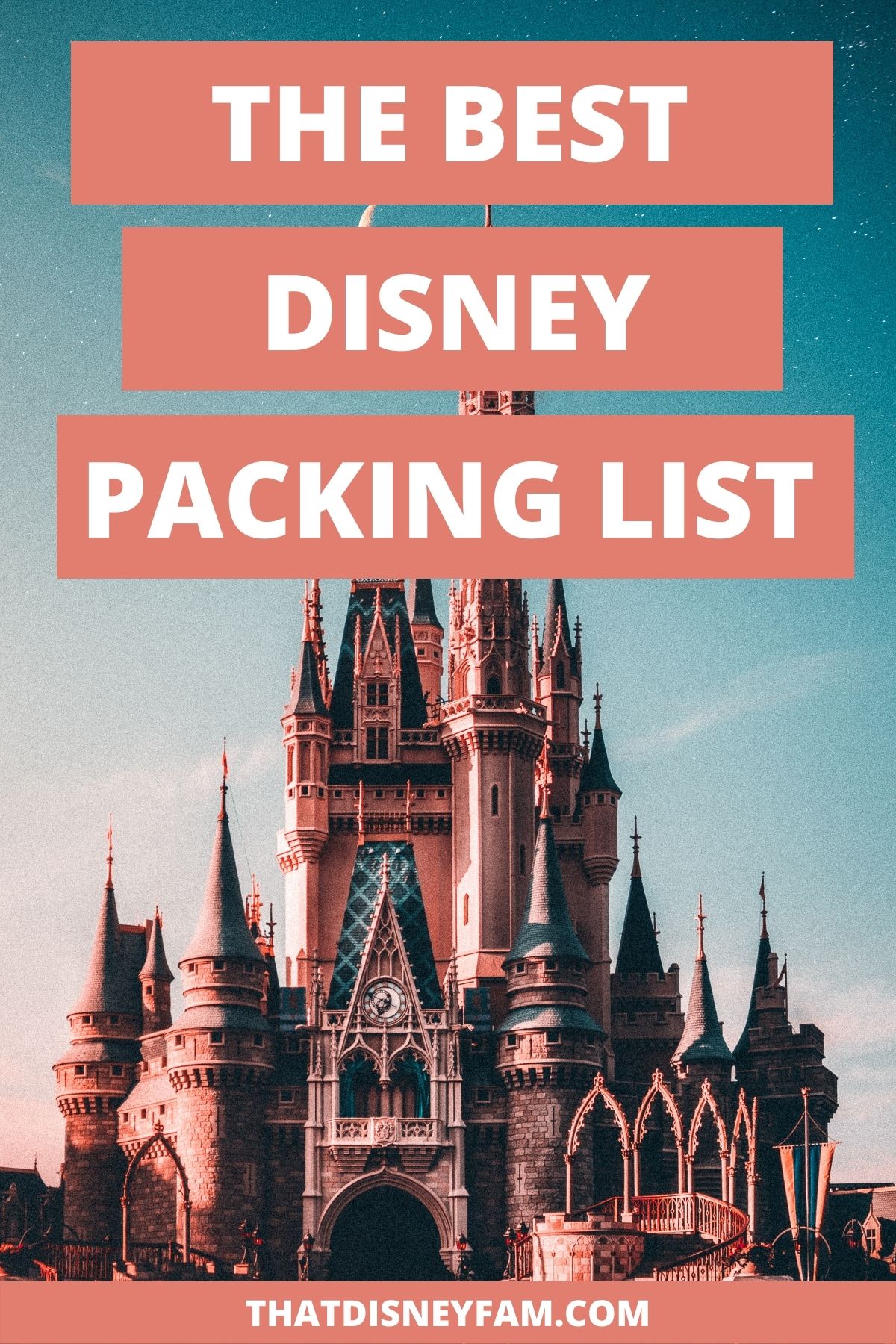 disney packing list