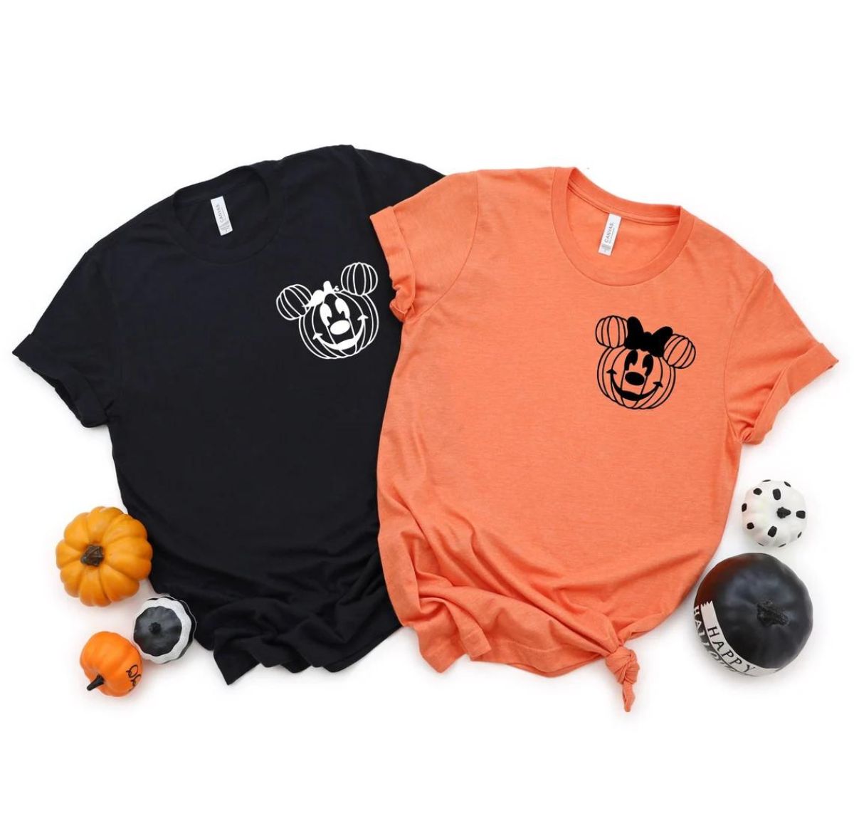 mickey and minnie mouse pumpkin shirts
