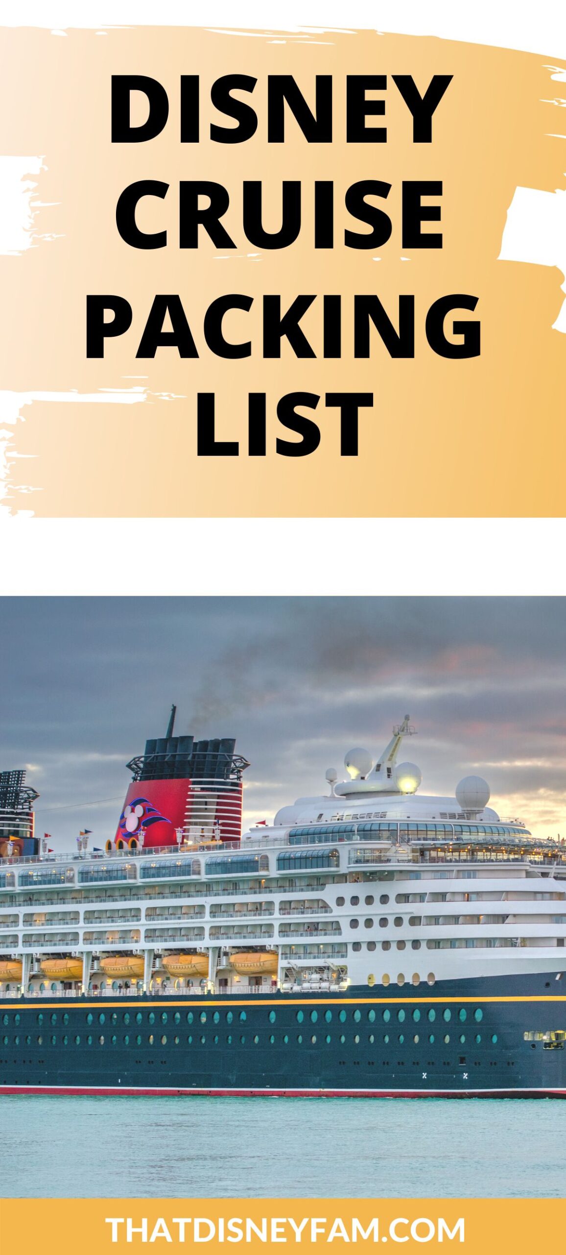 disney cruise packing list