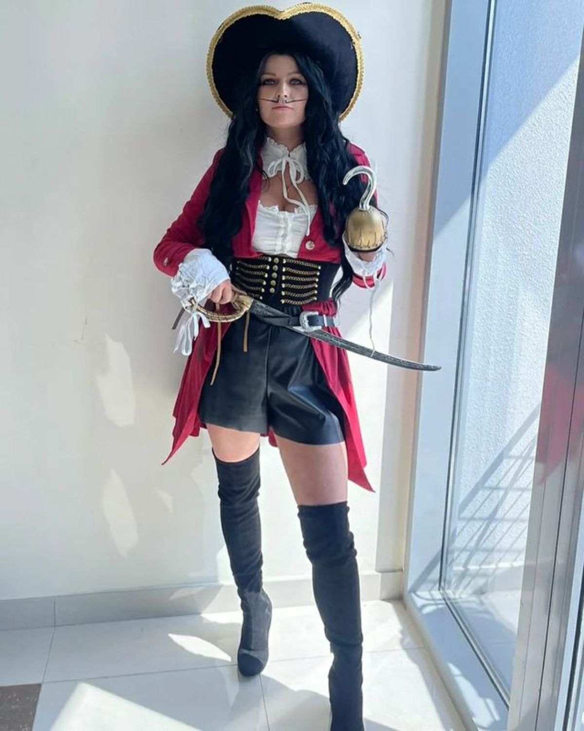 female captain hook costume