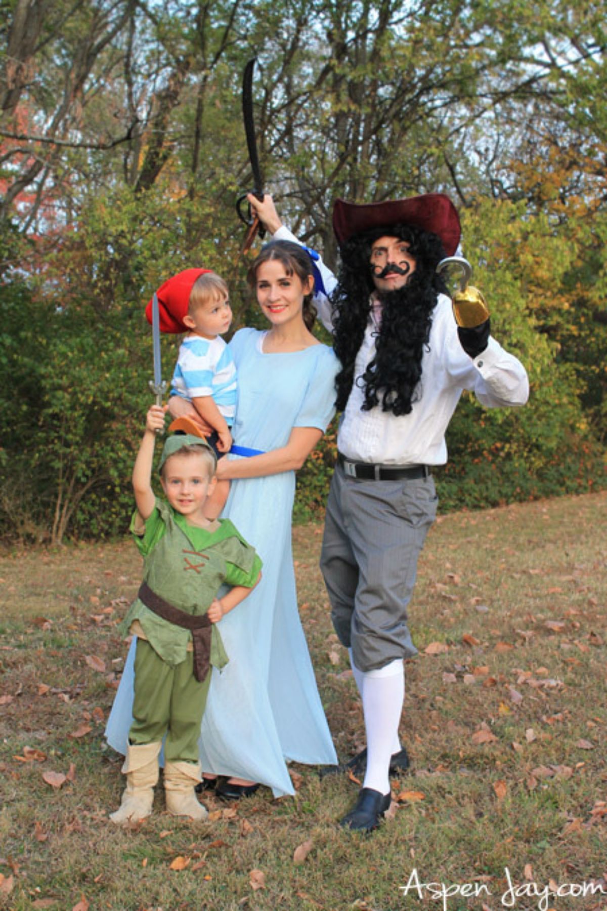 peter pan family of four costumes