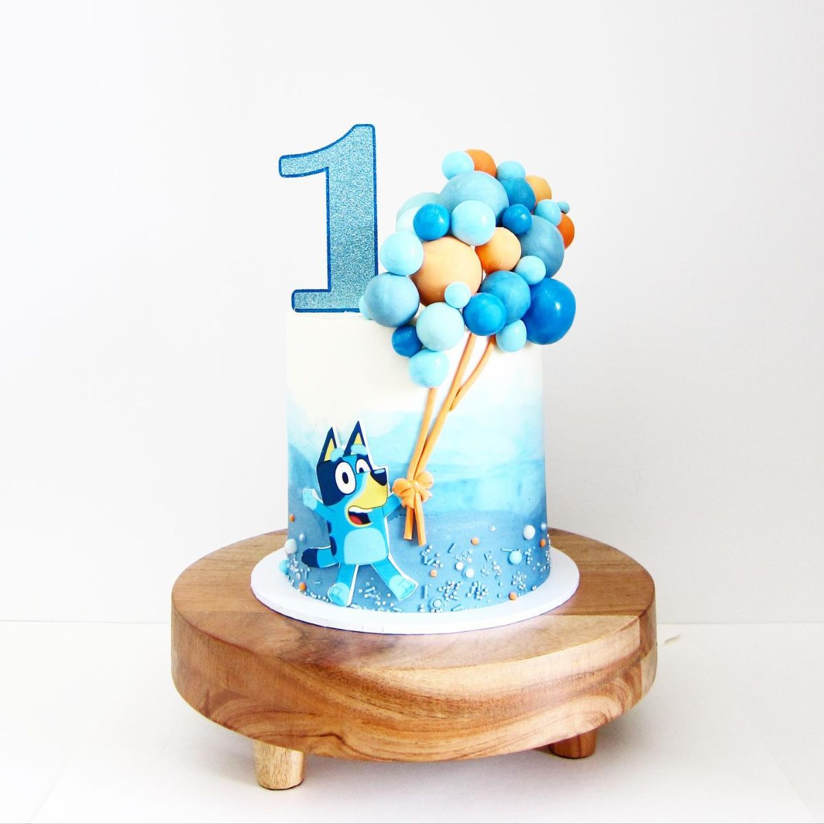 Bluey Cake With Balloons