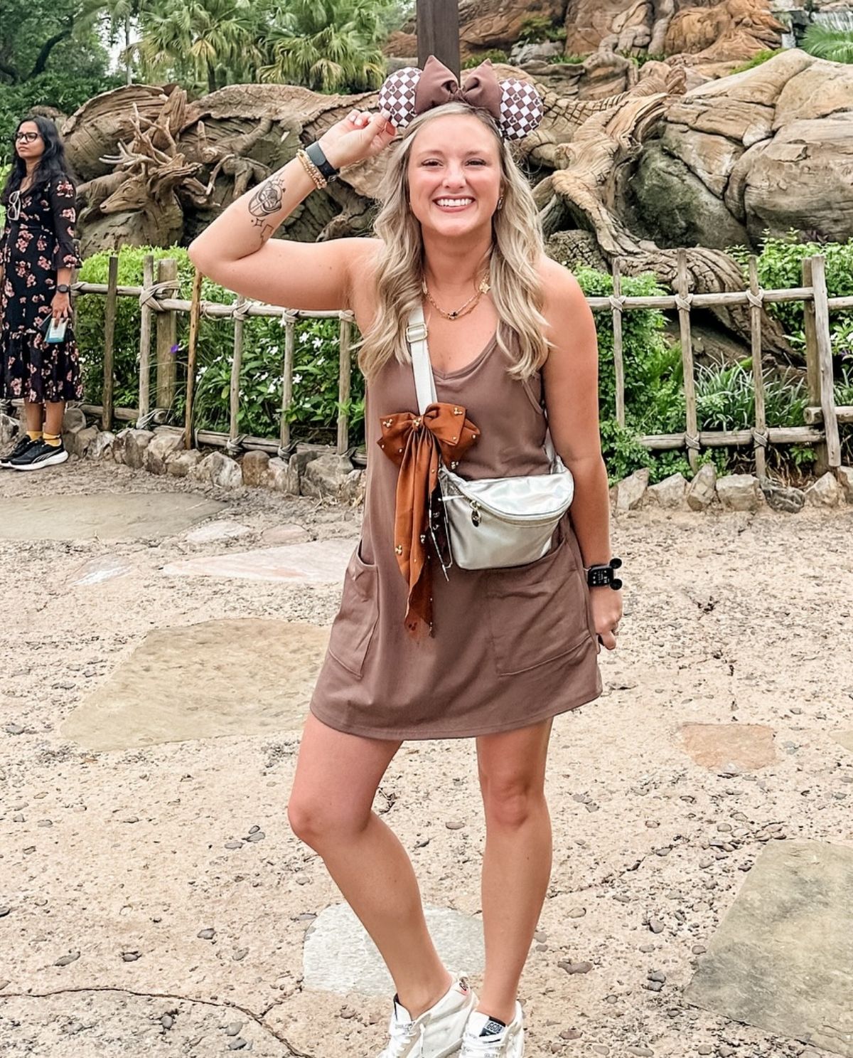 Brown Athletic Dress Outfit