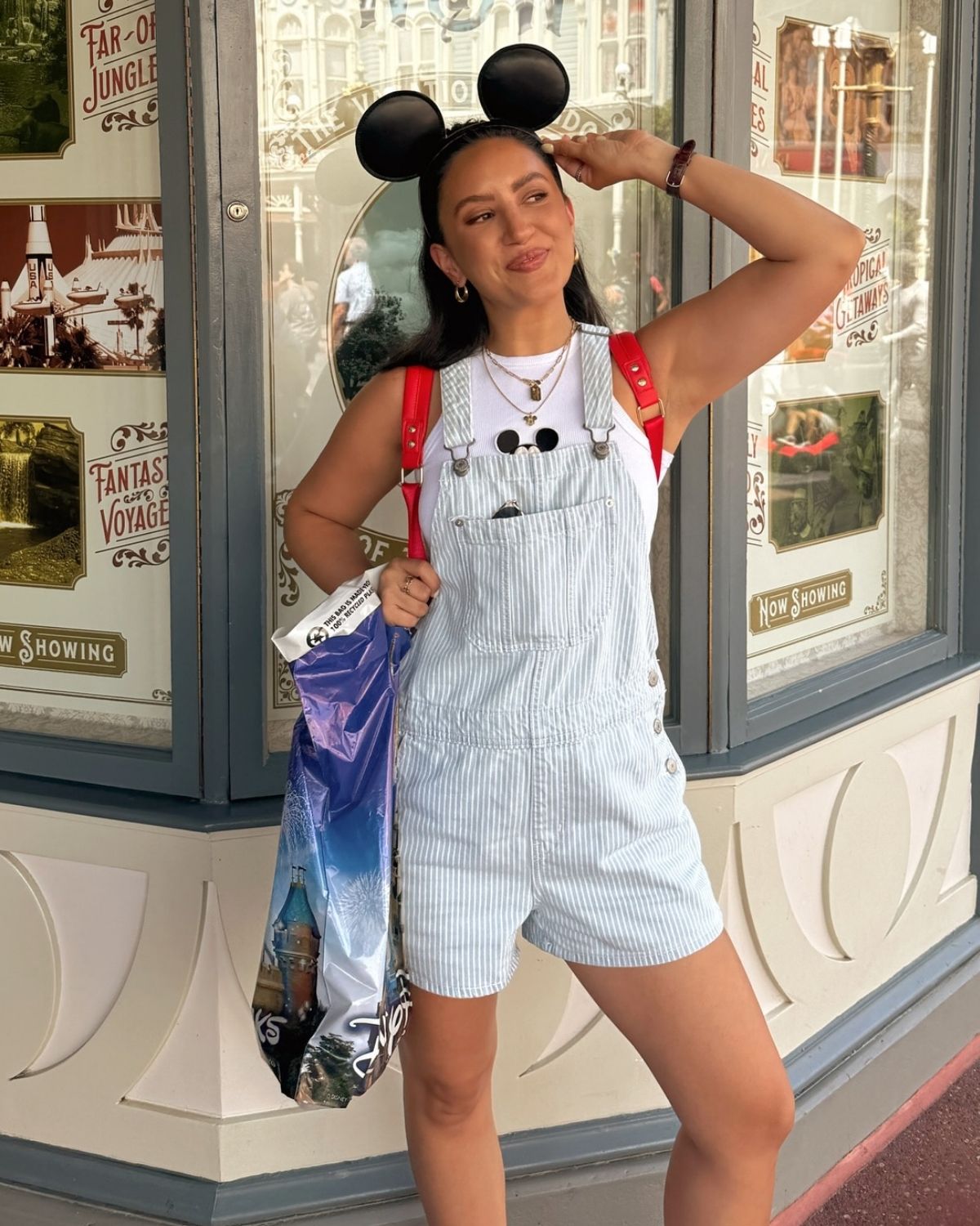 Overalls Shorts Outfit For Disney