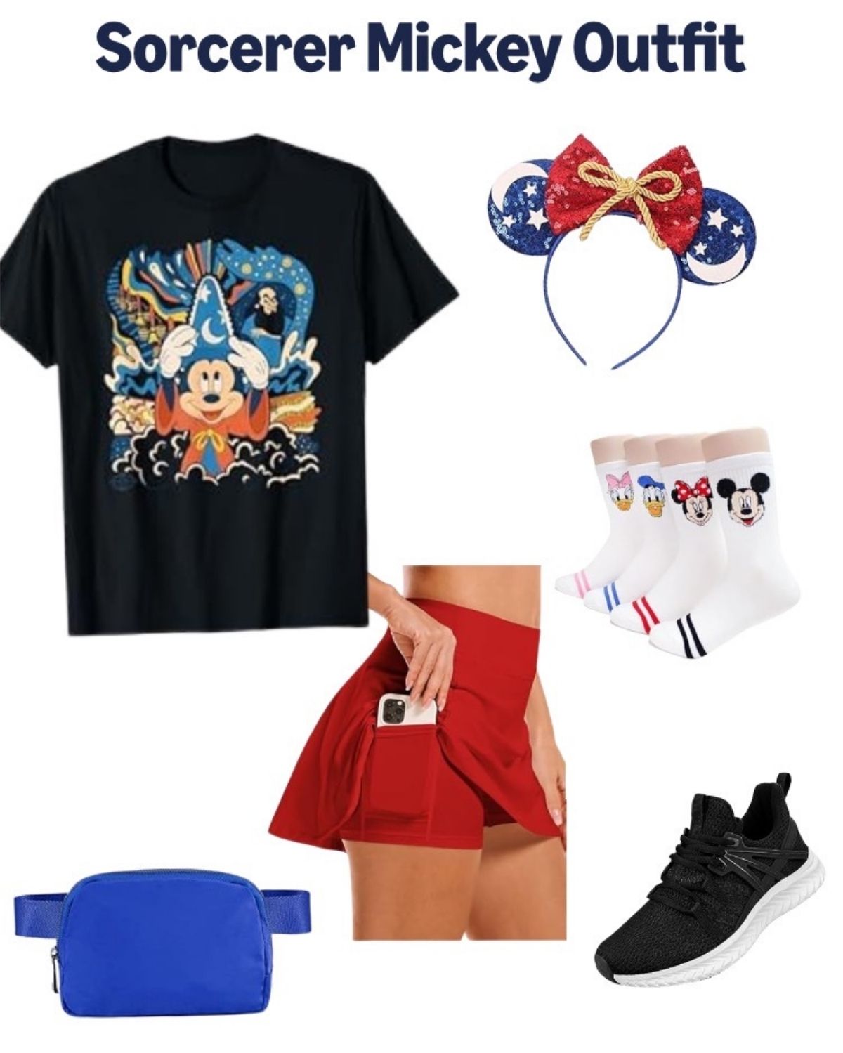 Sorcerer Mickey Outfit With A Skirt