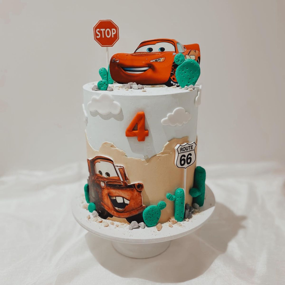 Cute Pixar Cars Birthday Cake