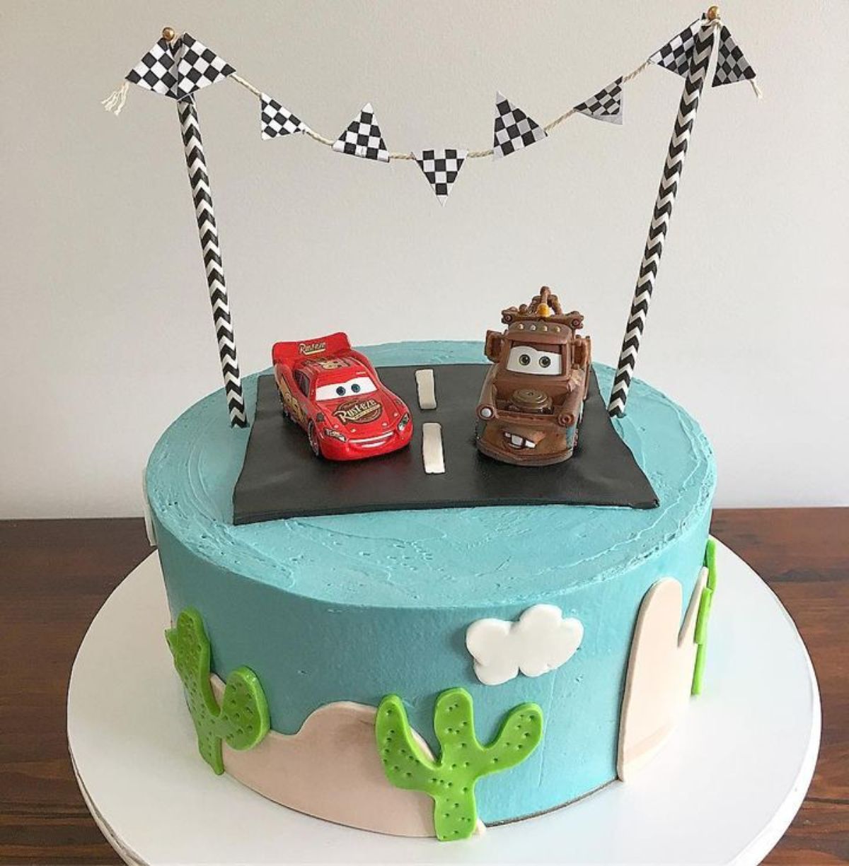 Lightning McQueen and Mater Cake
