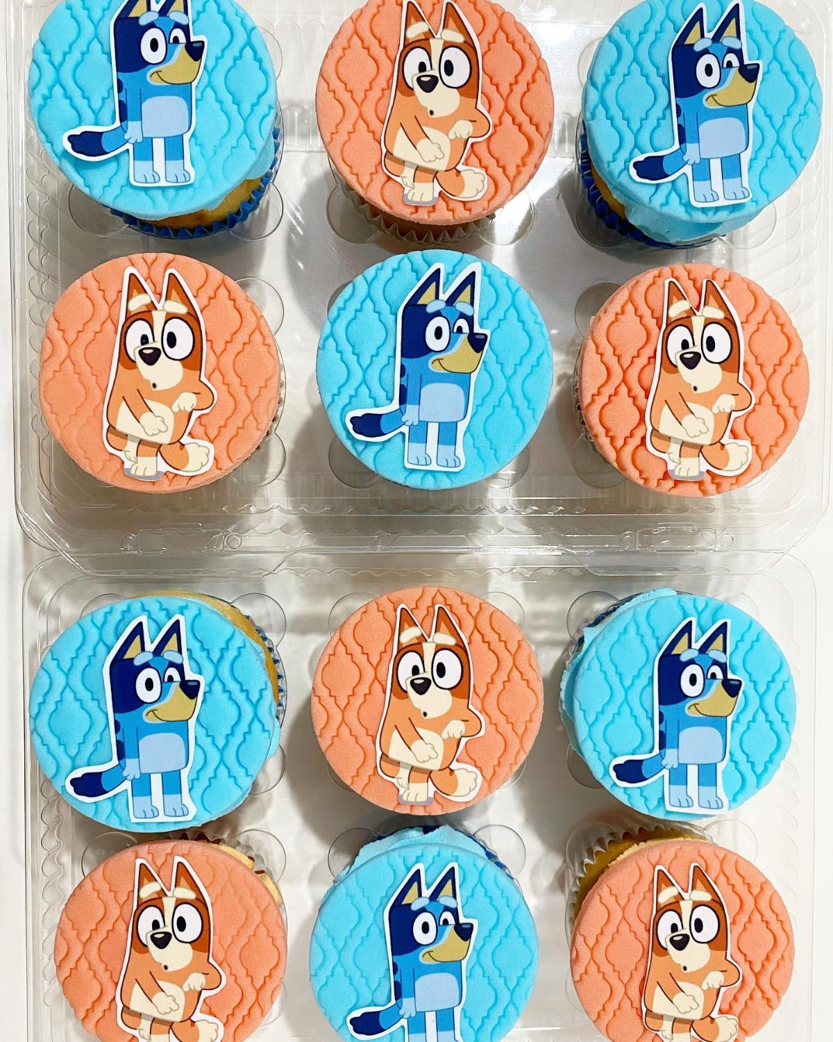 Blue And Orange Cupcakes