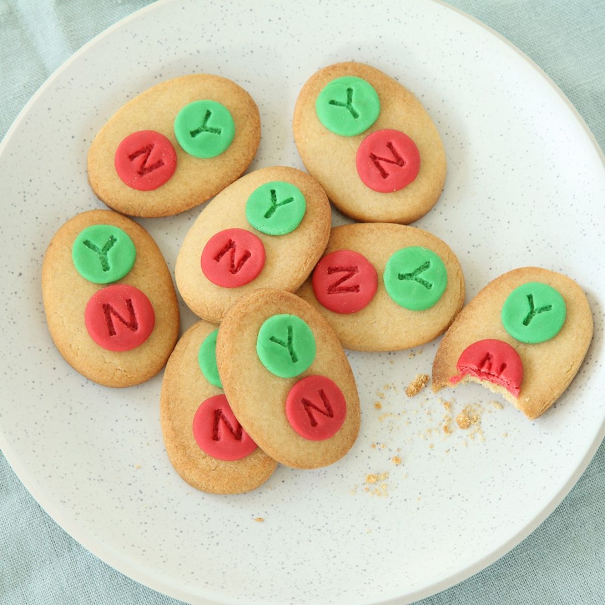 Yes/No Button Biscuits