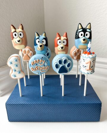 8 Bluey Cake Pops Perfect For Your Bluey Obsessed Birthday Kid - That