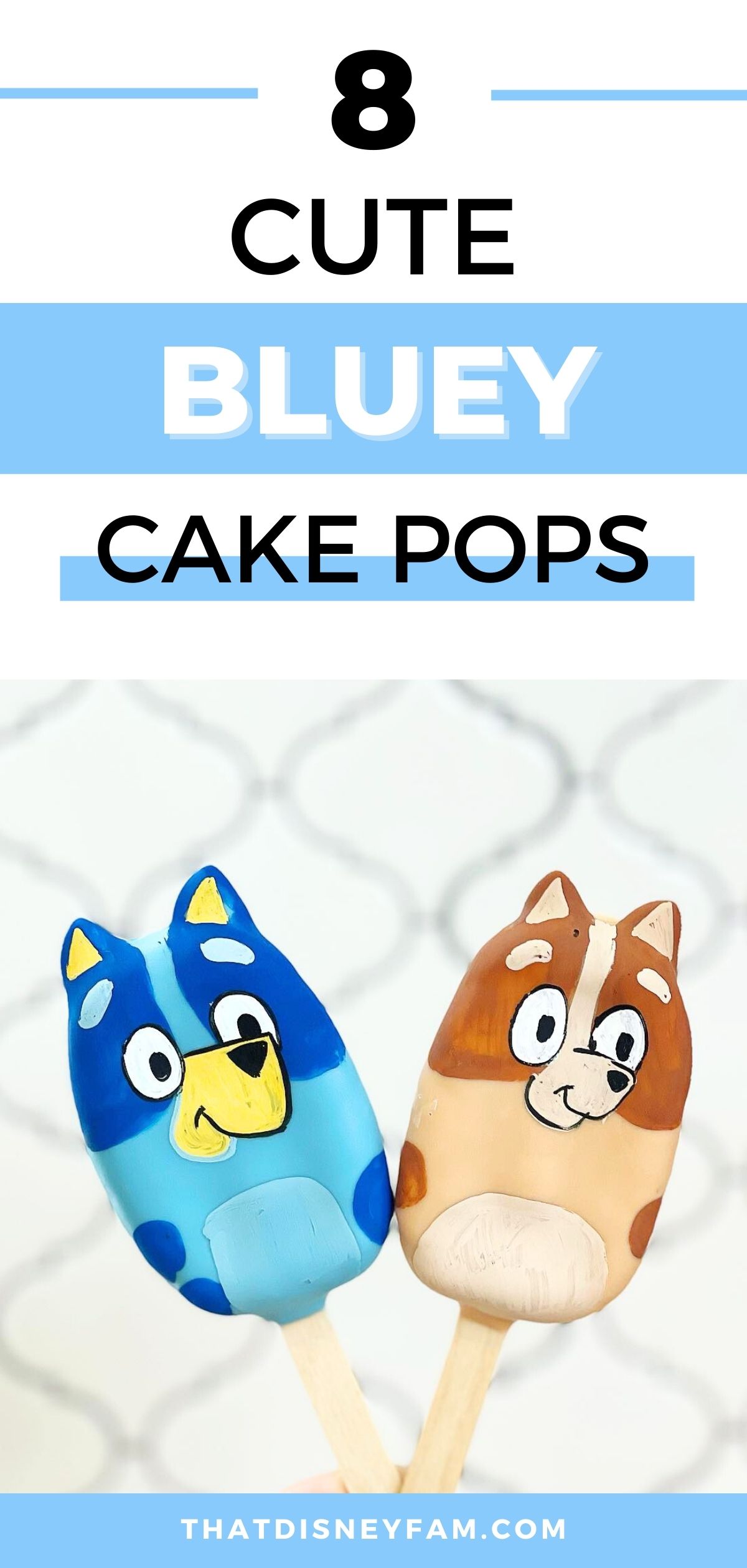 bluey cake pops