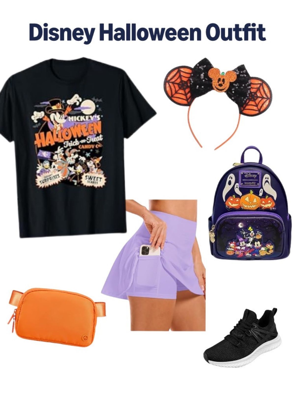 disney halloween outfit with purple skirt