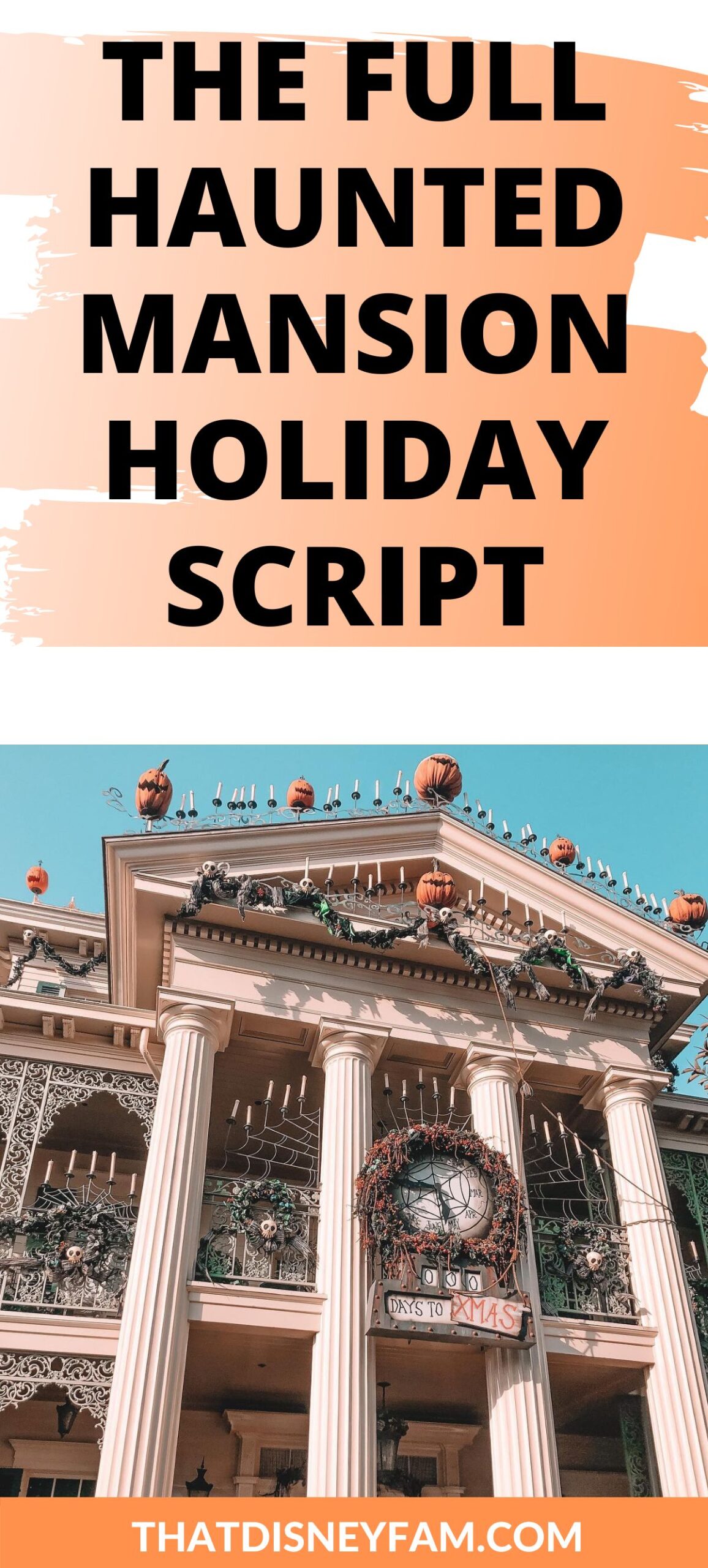 haunted mansion holiday script