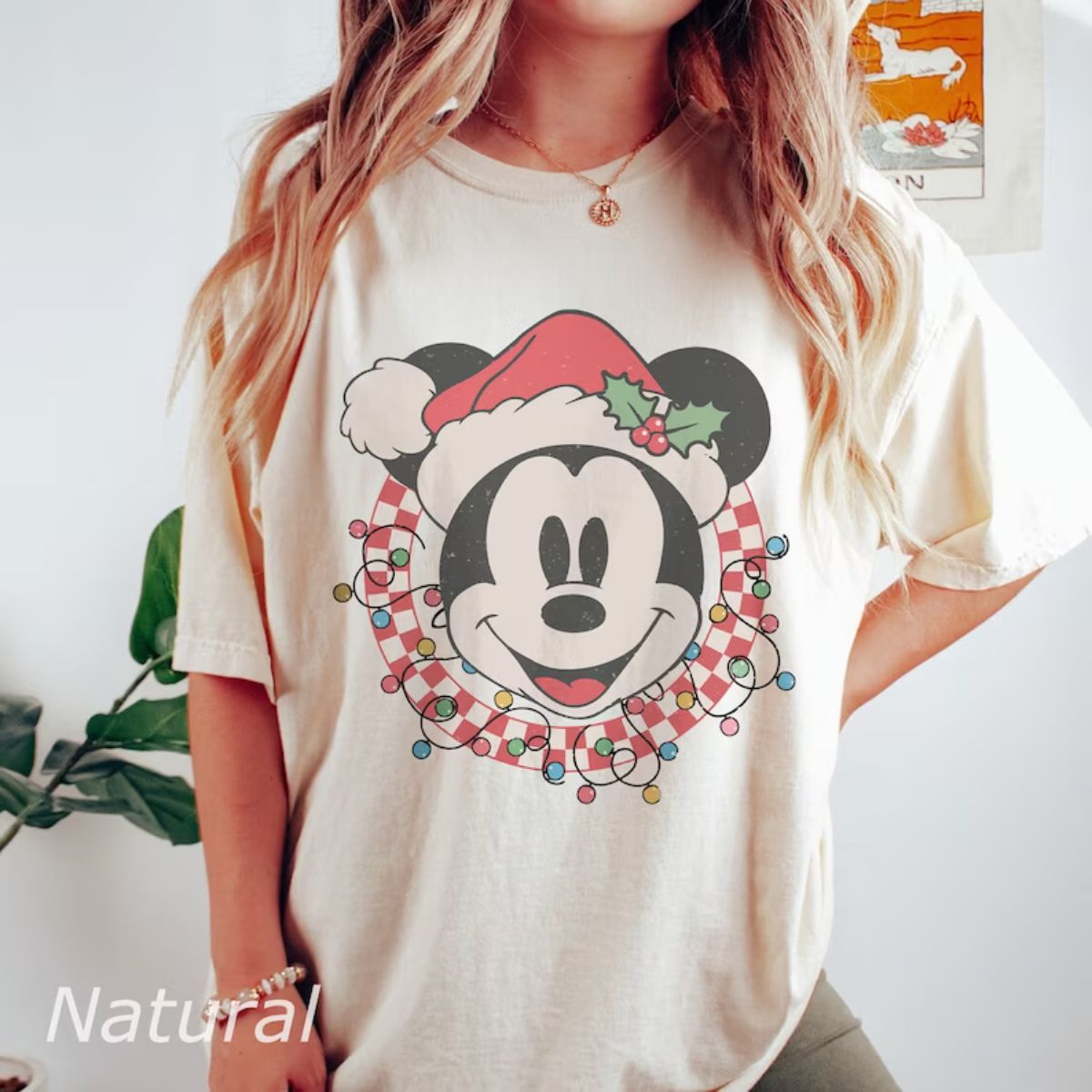 Mickey Mouse Santa Hat Shirt