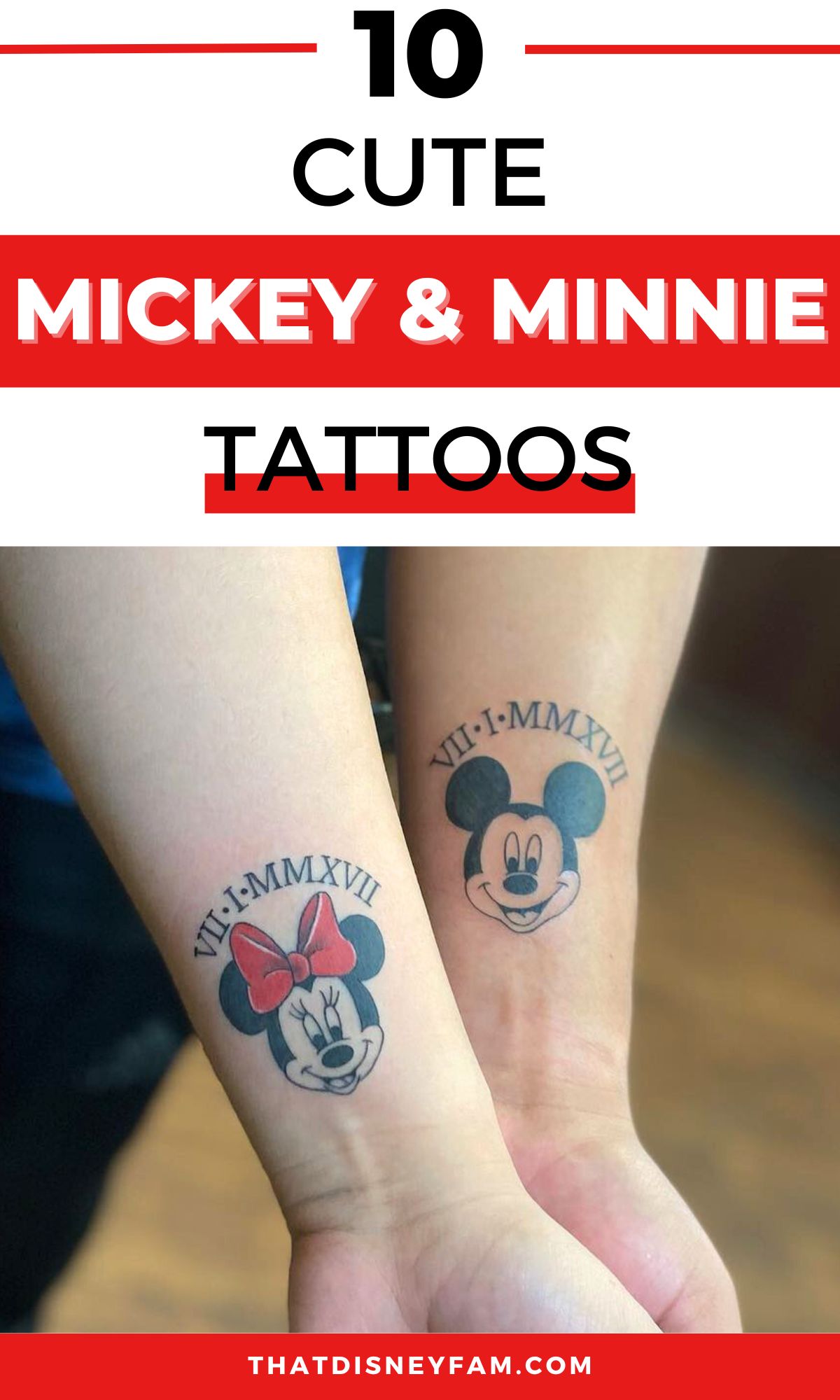 mickey and minnie tattoos