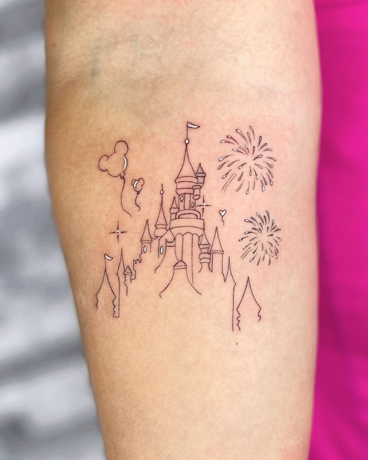 Simple Castle Tattoo