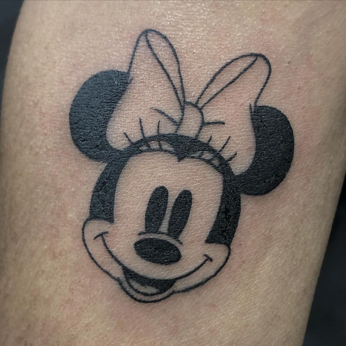 Simple Minnie Mouse Tattoo