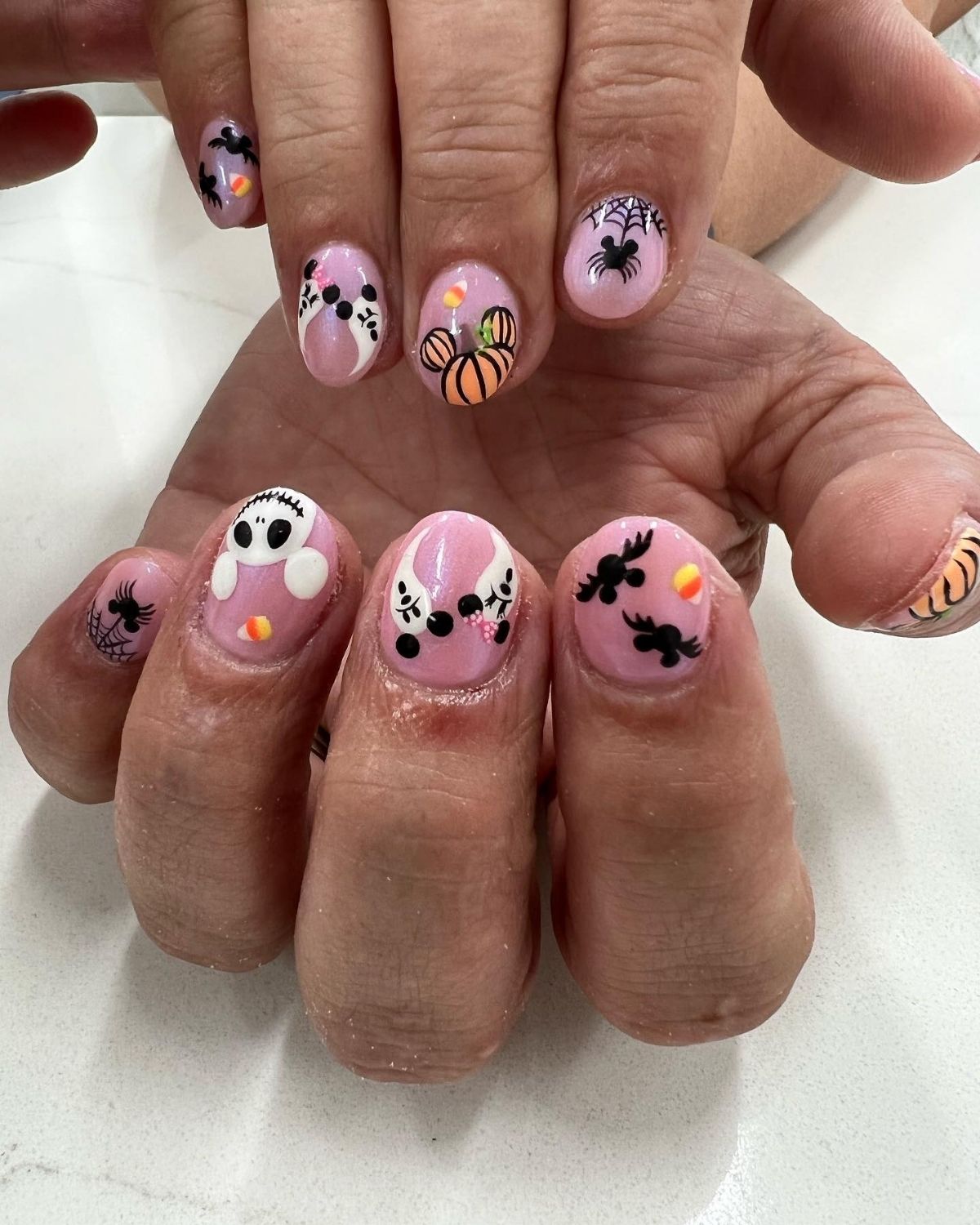 Cute Mickey Halloween Nails