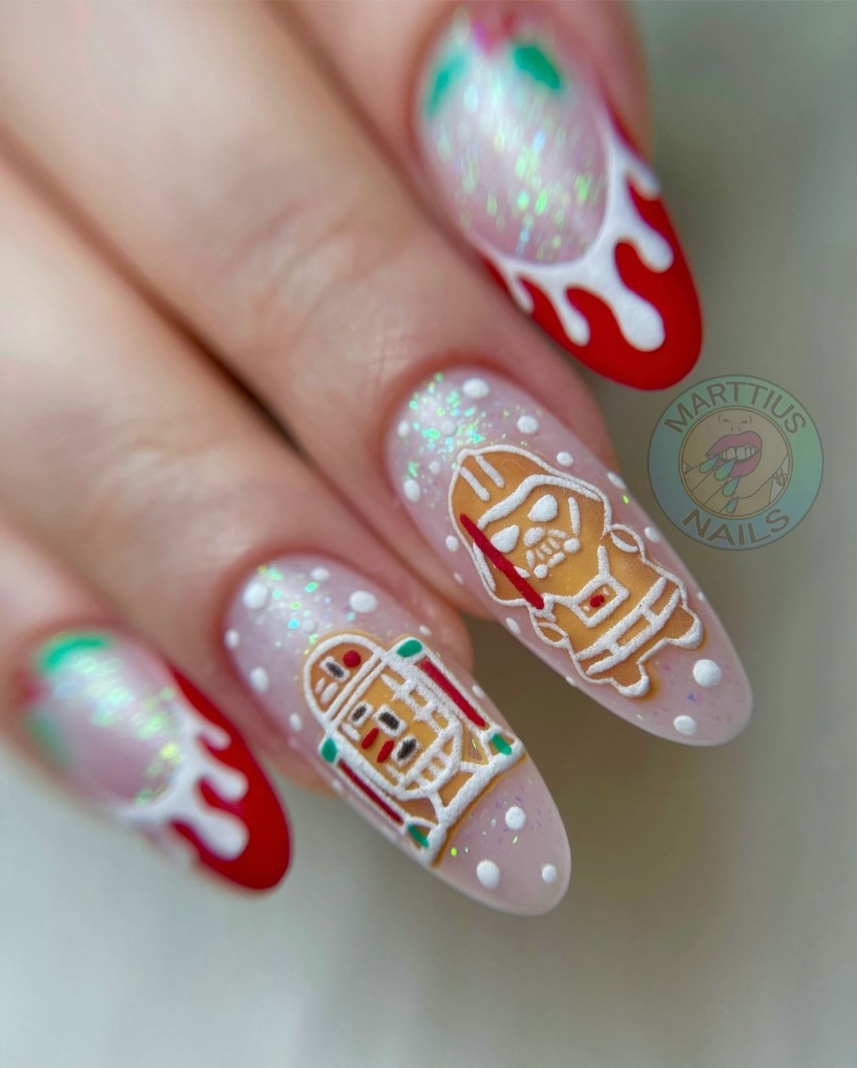 Darth Vader Gingerbread Nails

