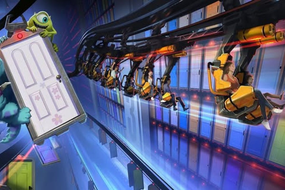 monsters inc suspension roller coaster