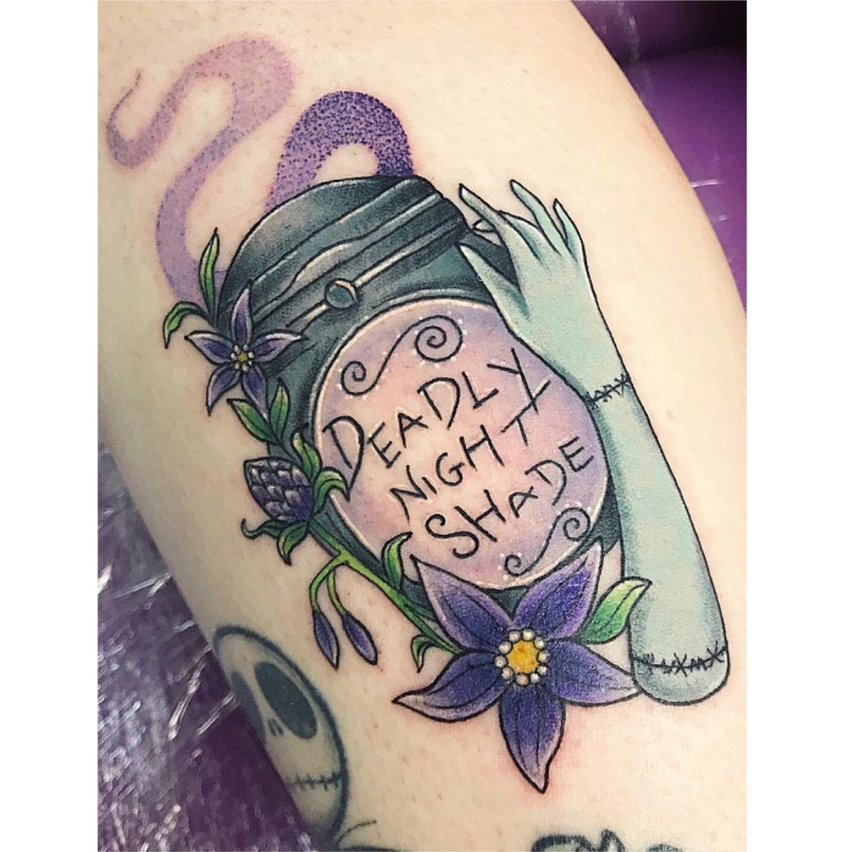 Deadly Night Shade Tattoo

