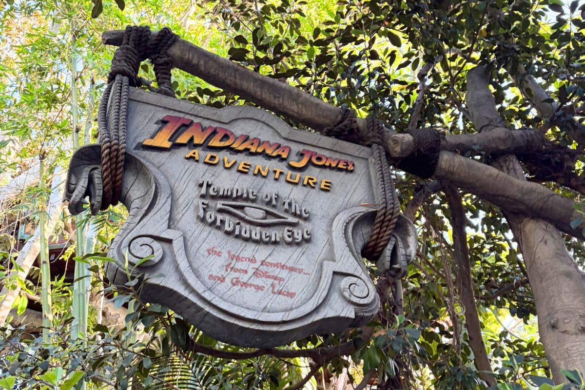 indiana jones adventure sign