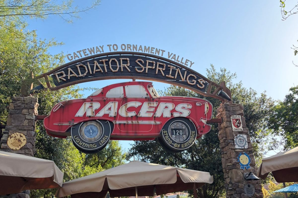 radiator springs racers sign