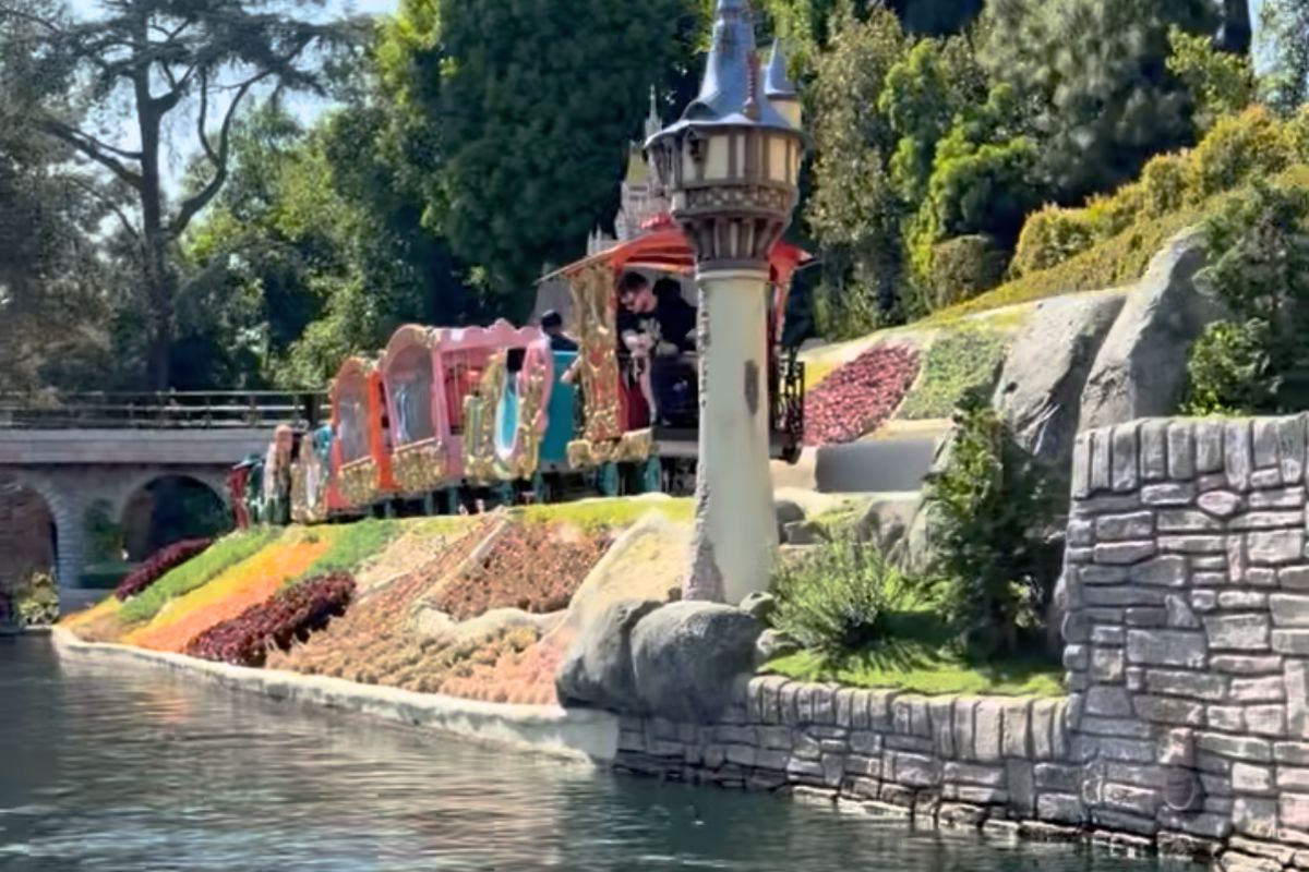 storybook land canal boats rapunzel tower
