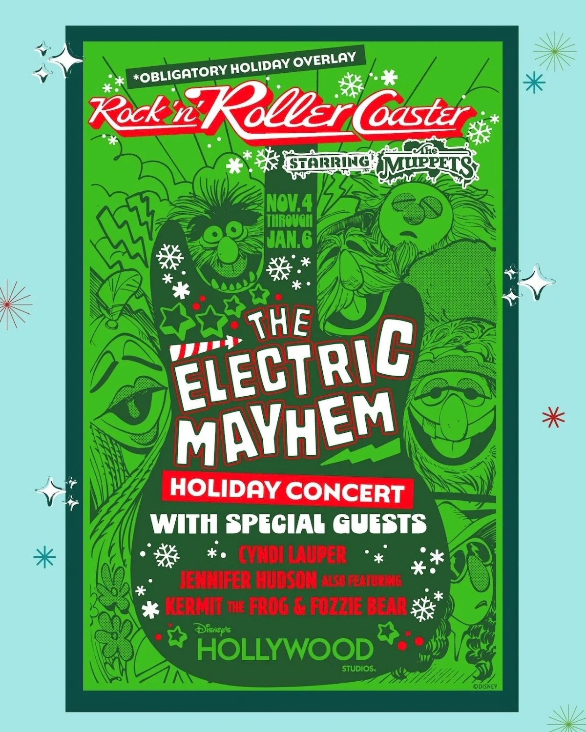 Rock ‘n’ Roller Coaster Starring The Muppets: Obligatory Holiday Overlay